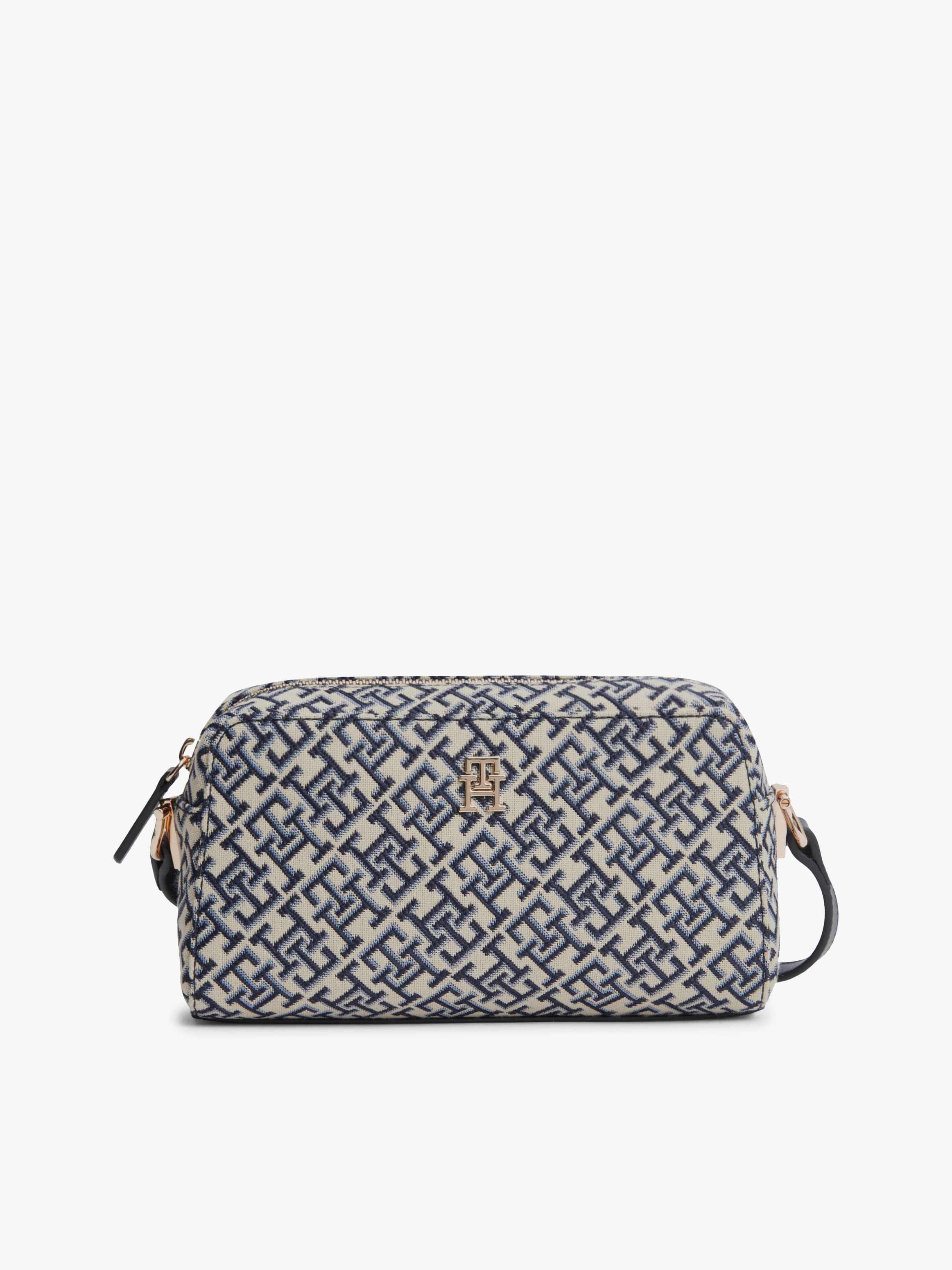 TH Monogram Jacquard Crossbody Camera Bag