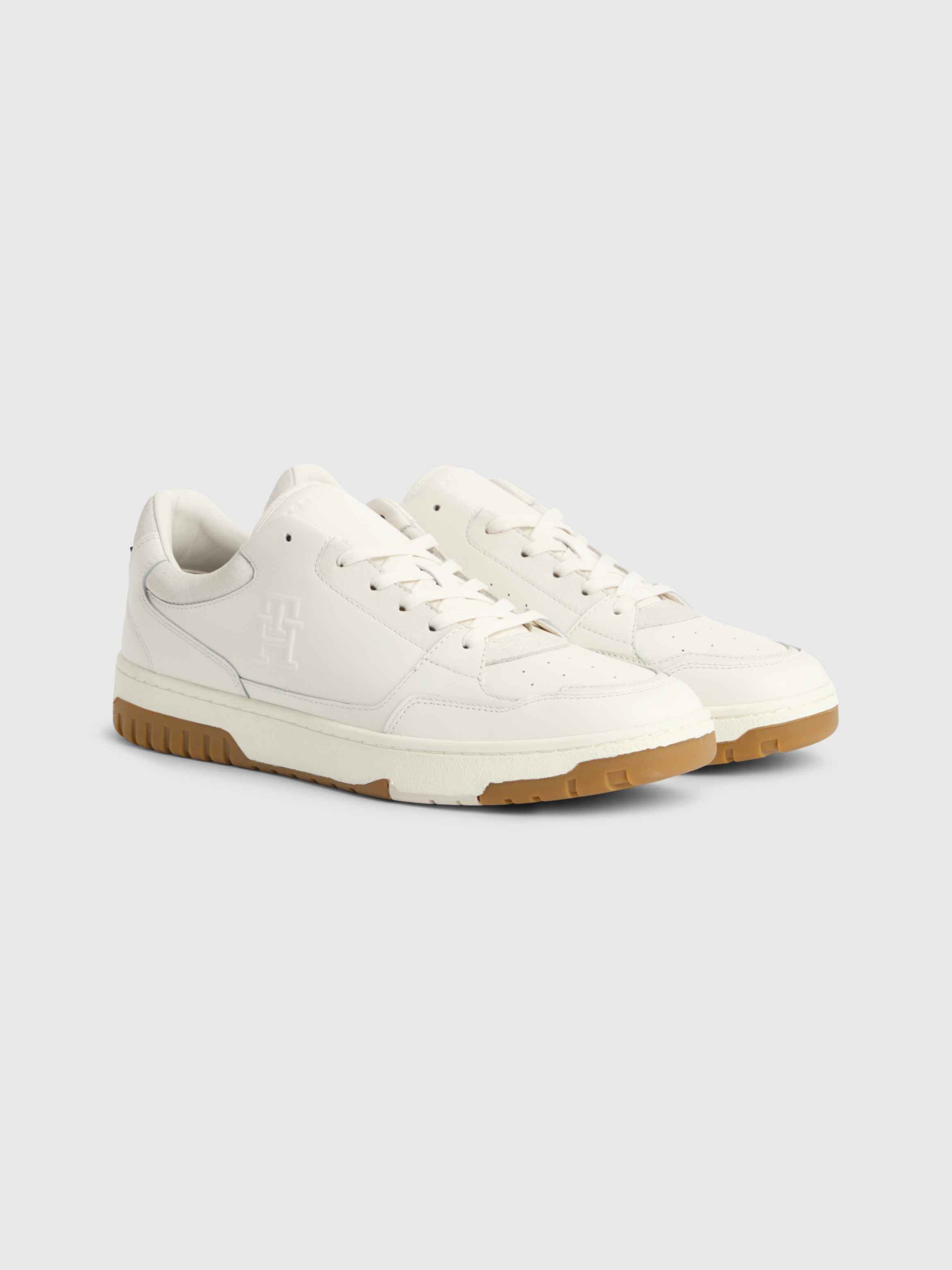 TH Monogram Nubuck Leather Basketball Trainers