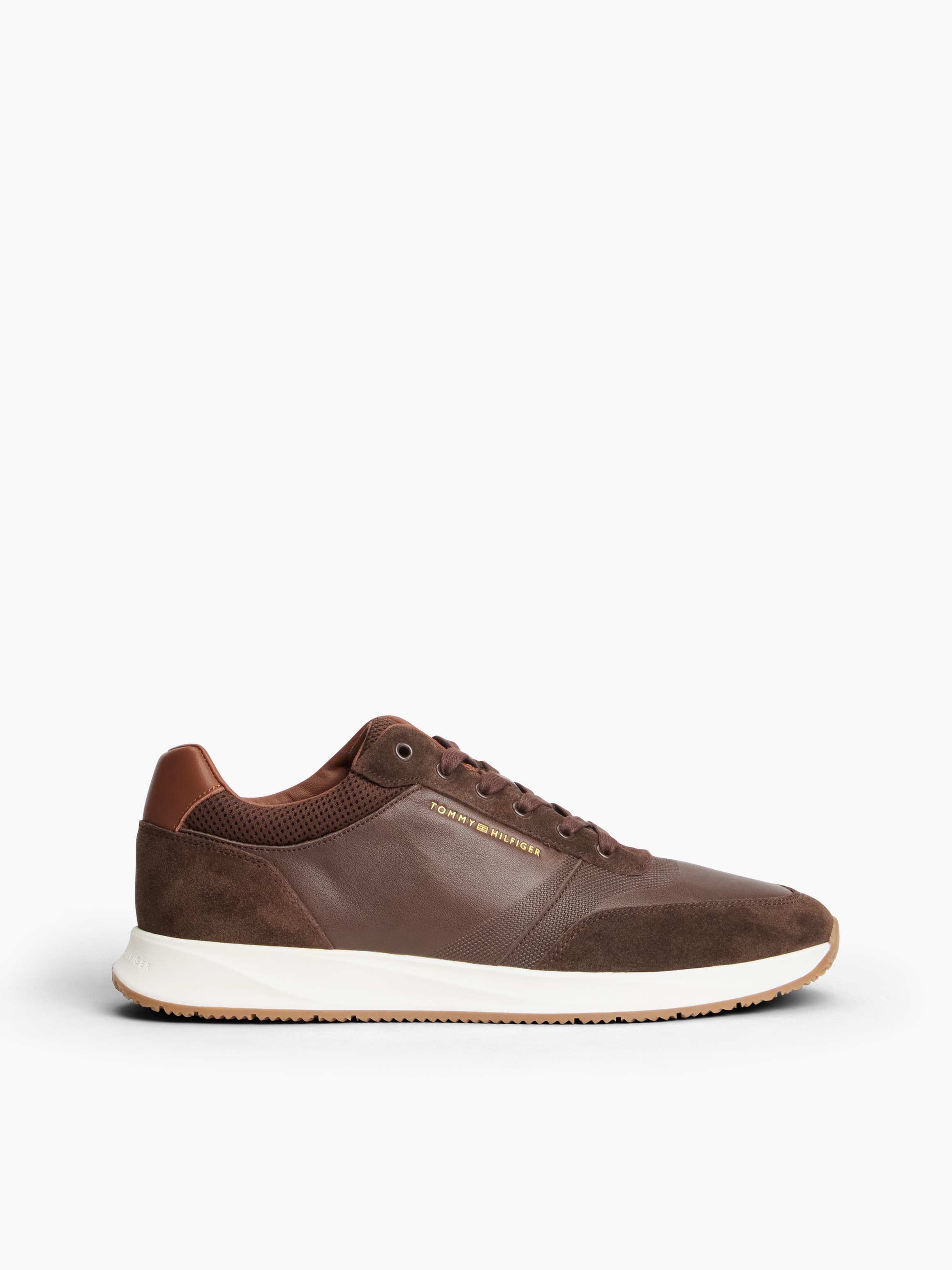 Suede Mixed Texture Trainers