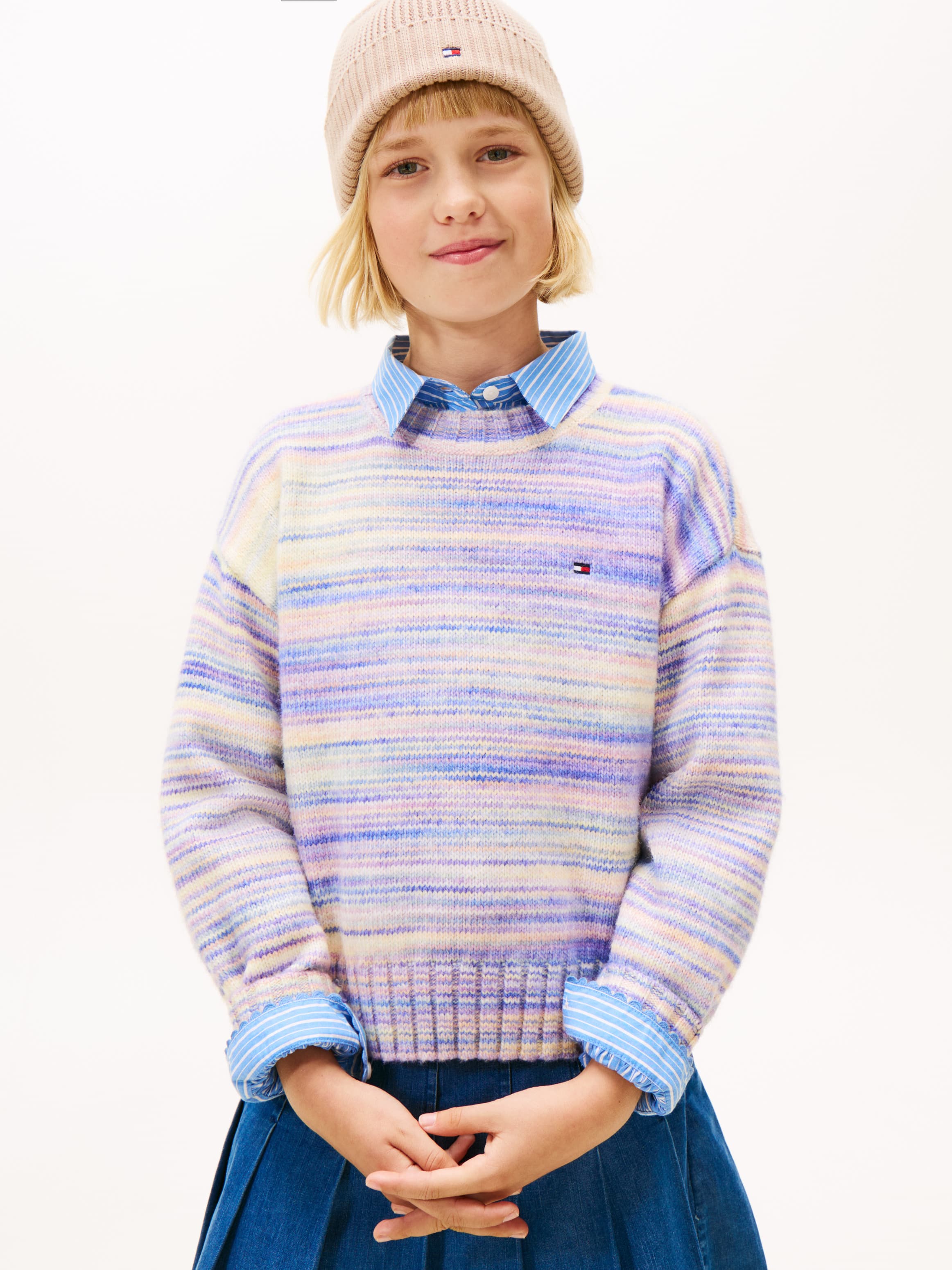 Essential Mélange Relaxed Jumper with Wool