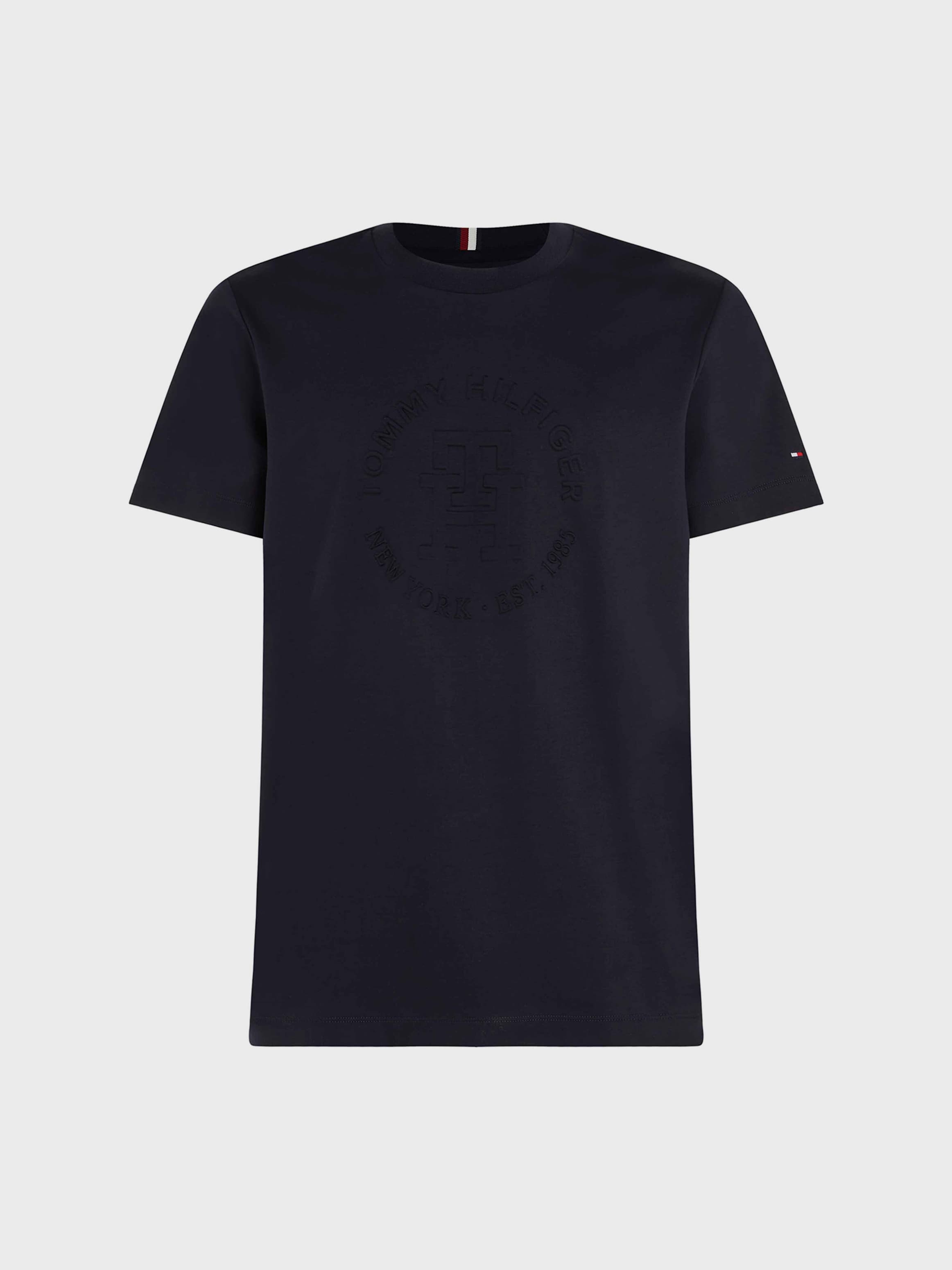 Interlock Embossed Crew Neck T-Shirt