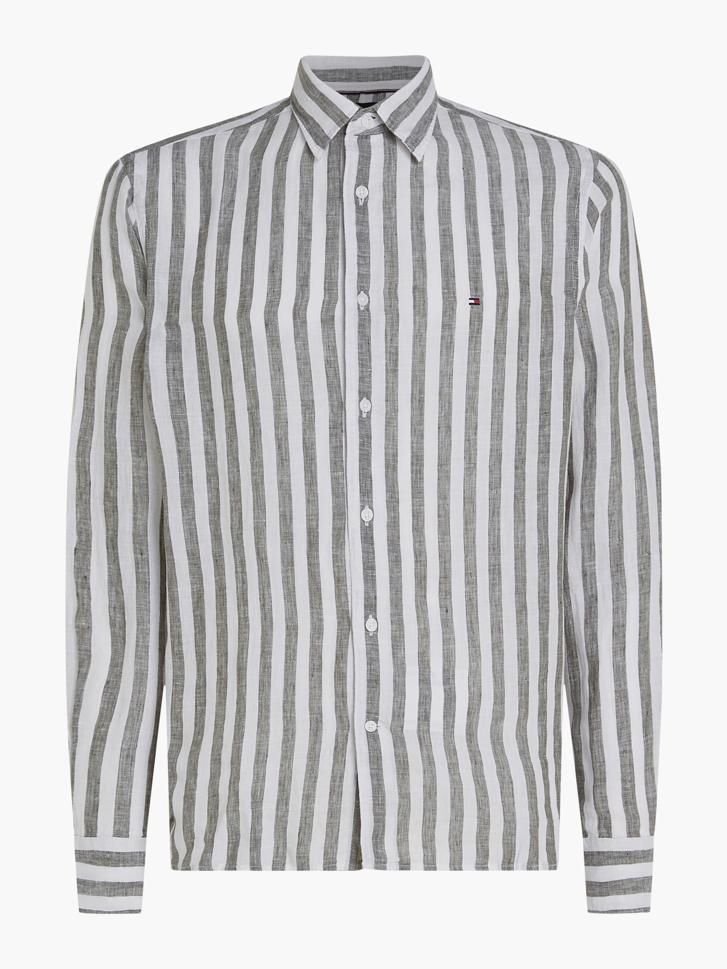 Regular Fit Stripe Linen Shirt