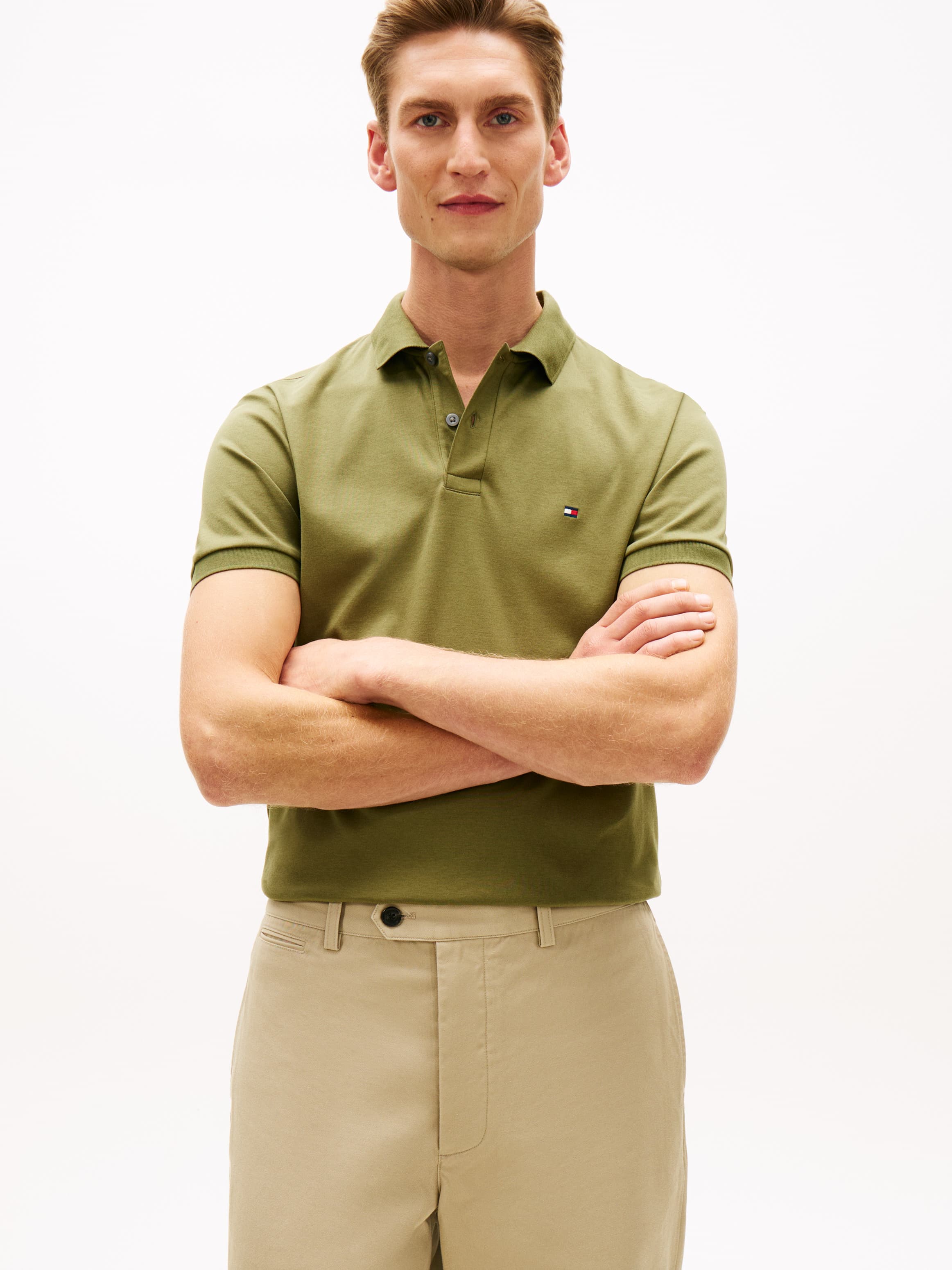 Regular Fit Flag Embroidery Polo T-Shirt