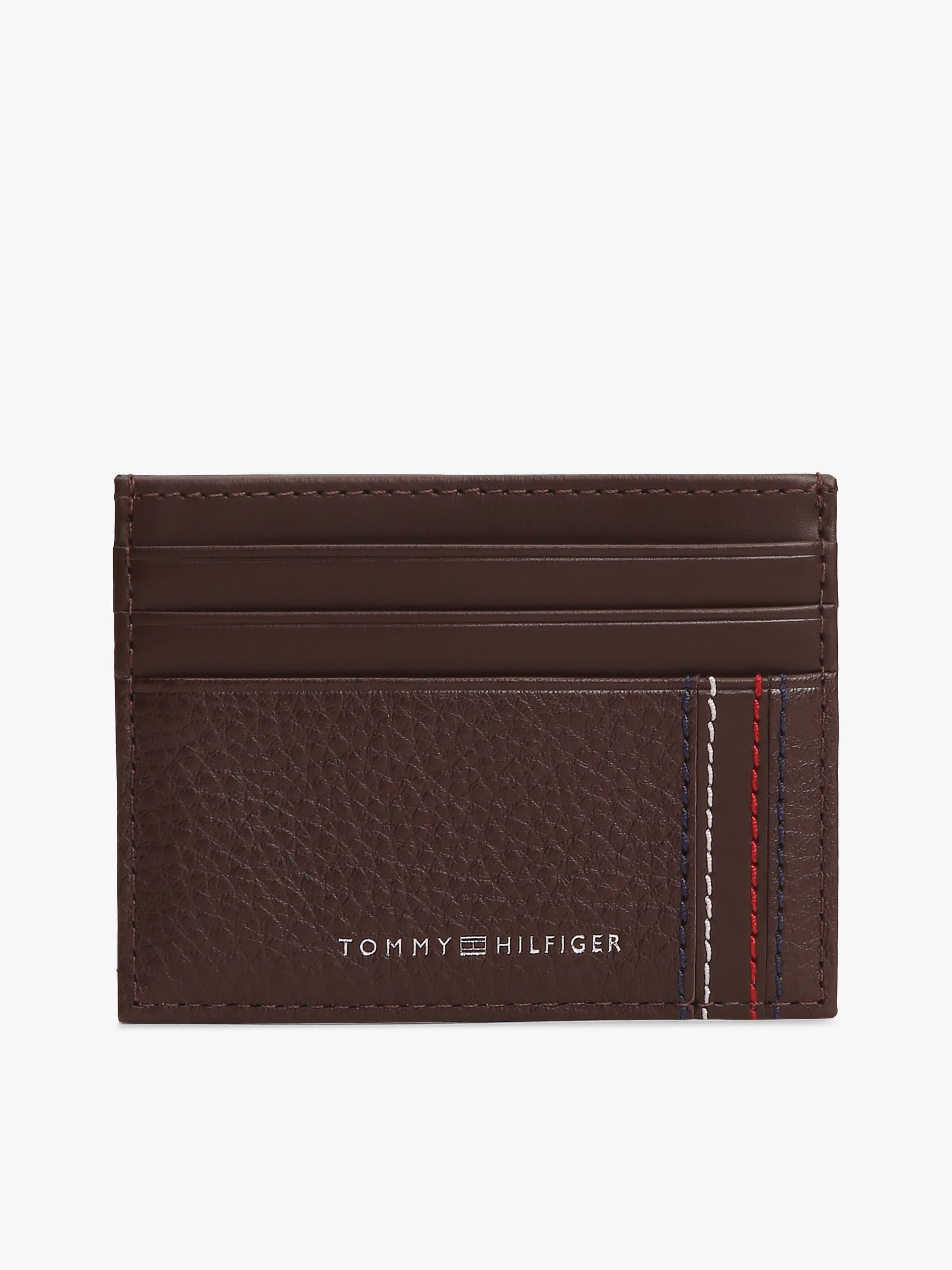 Logo Leather Credit Card Holder