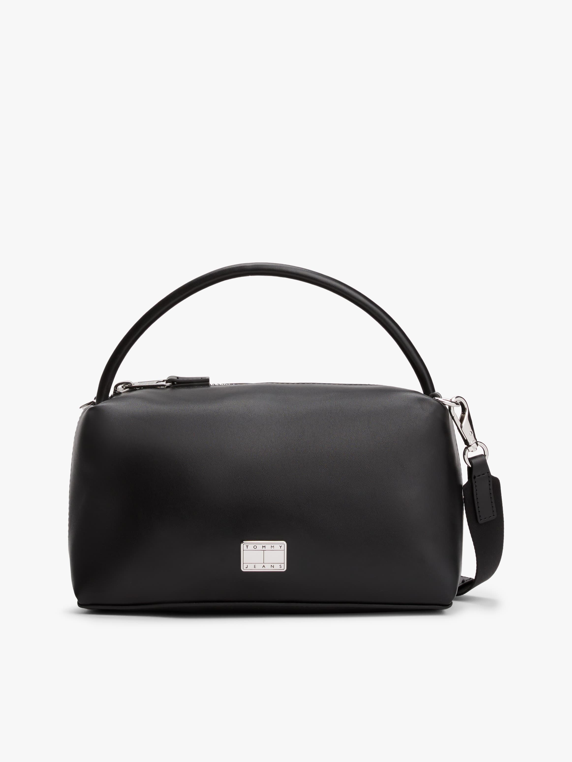 Metal Logo Shoulder Bag
