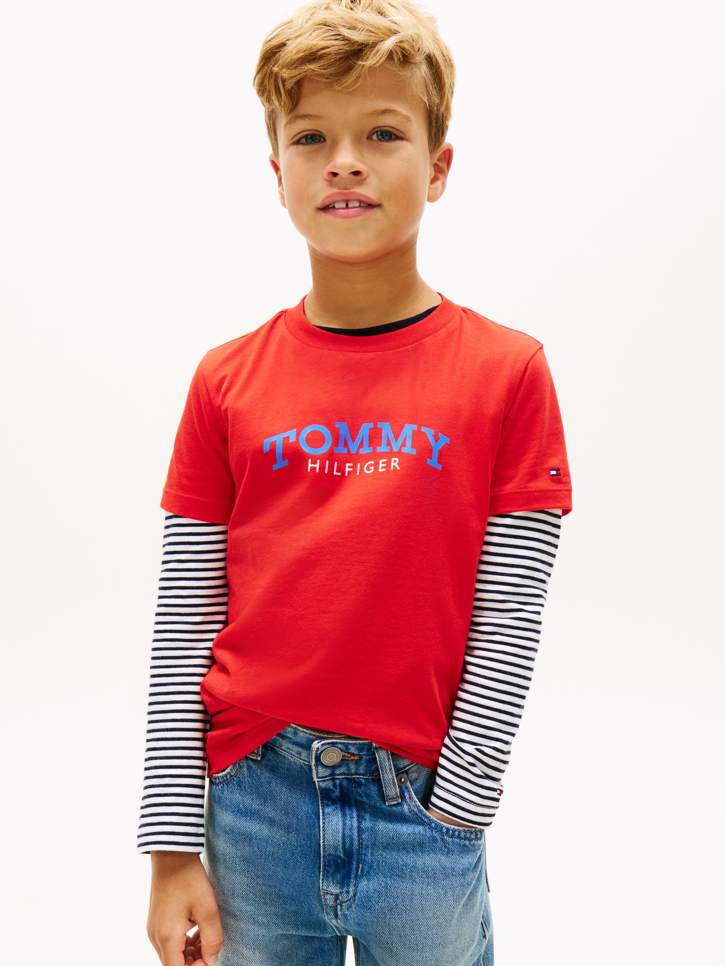 Logo Crew Neck Jersey T-Shirt