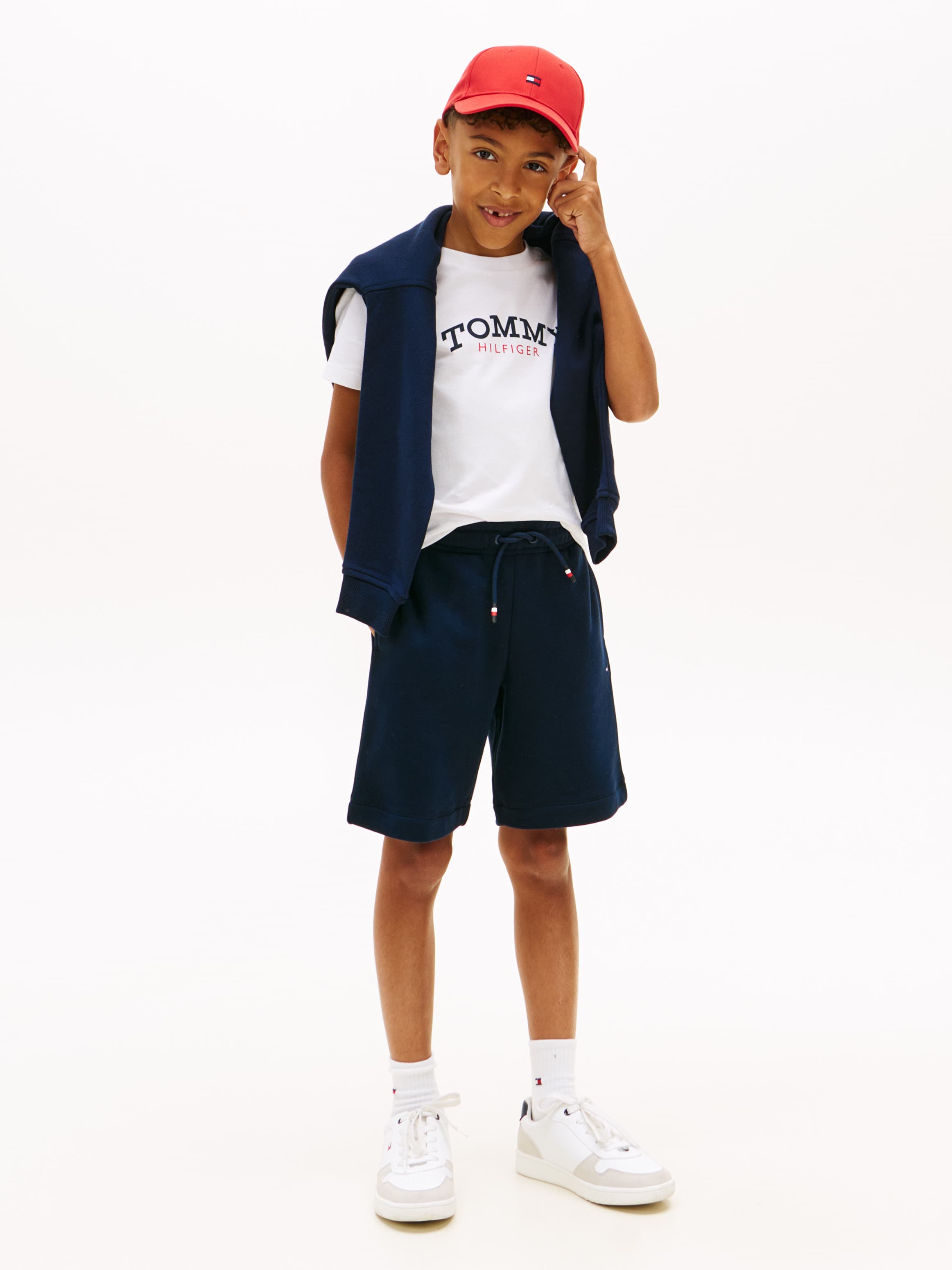 Brushed Fleece T-Shirt and Sweat Shorts Set