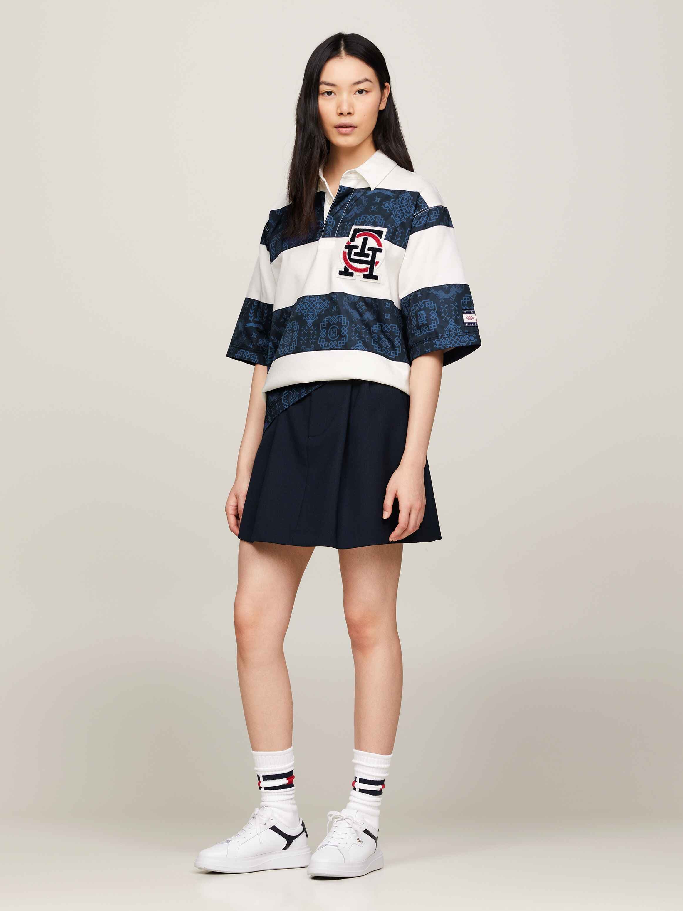 Tommy x CLOT Flare Stripe Mini Skirt