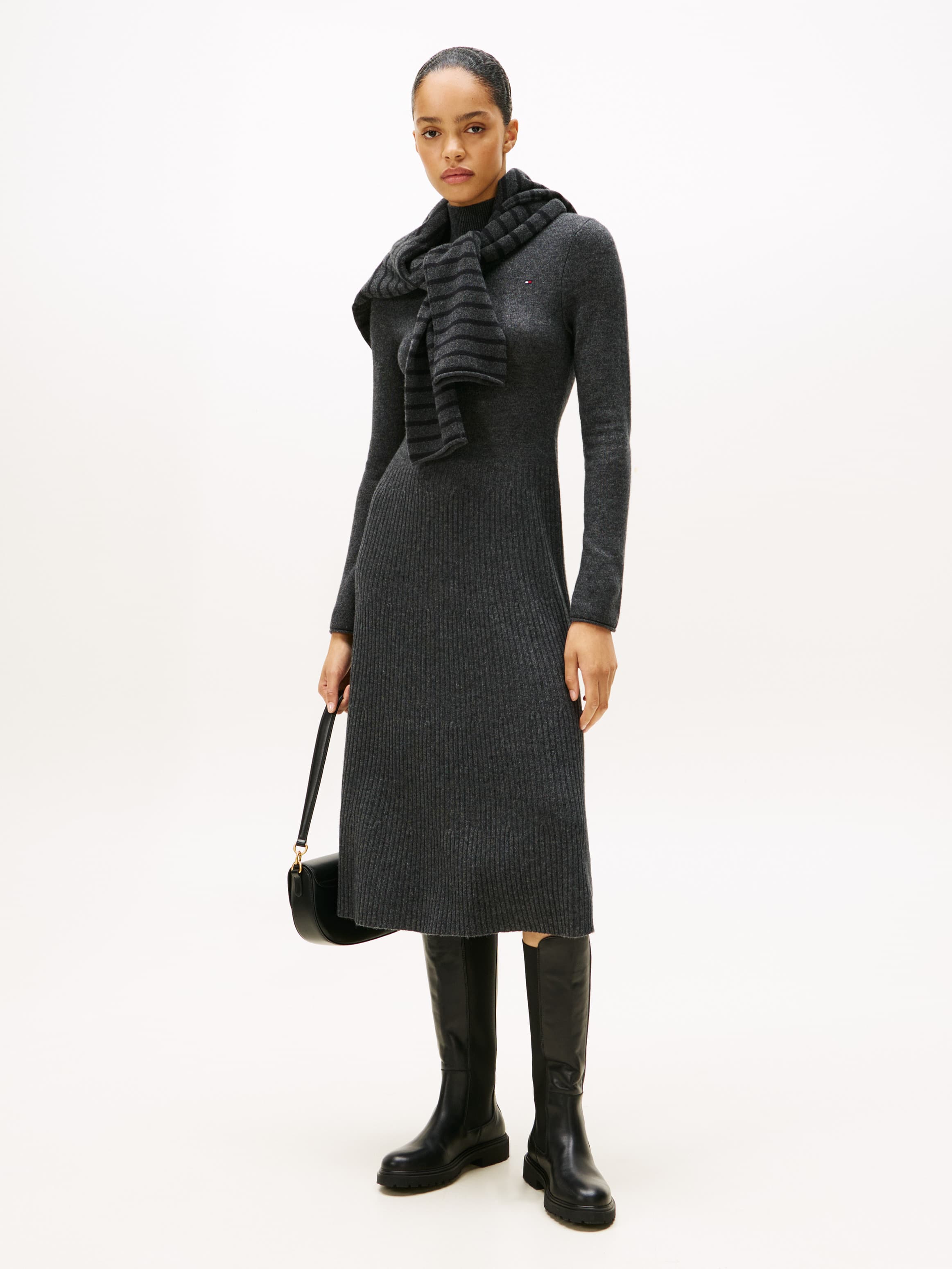 Midi Soft Wool Jumper Dress